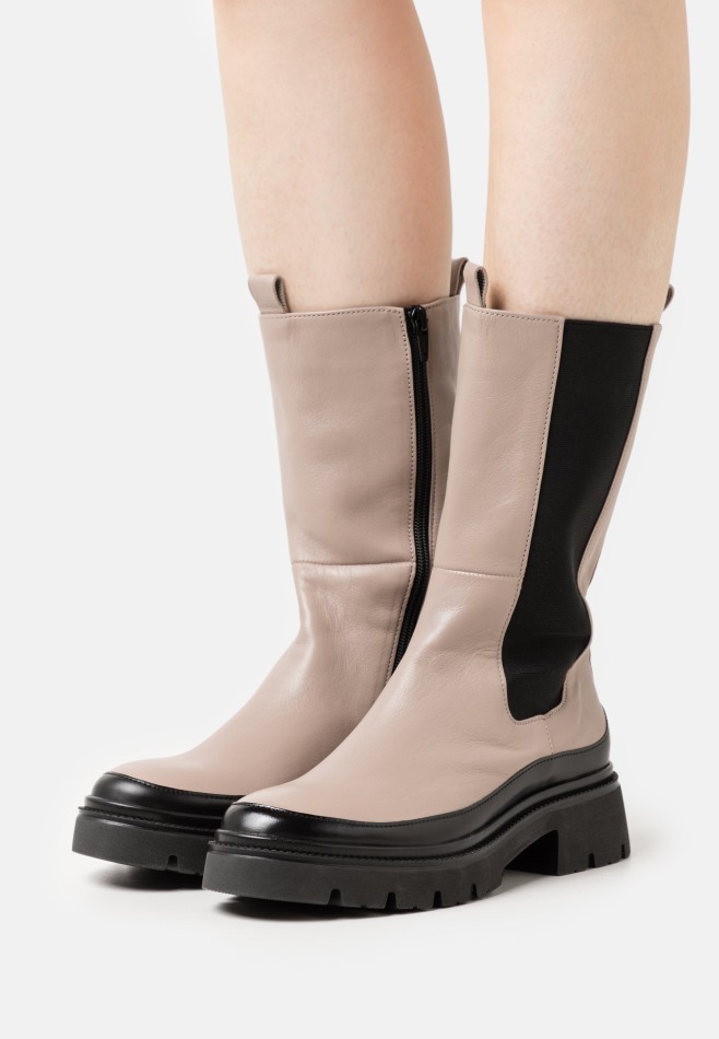 Bottes Plateforme Caramel/noir Gabor | Exclusif